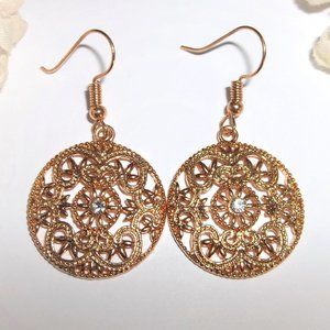 Gold Earring Gold Earring Gold Earring Gold Earring Gold Earring Circle Set A475